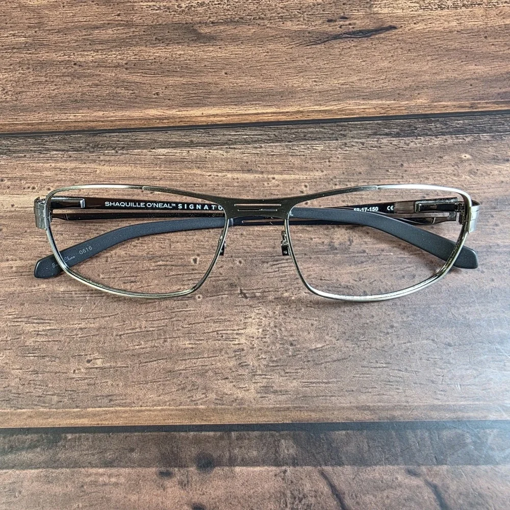 Shaquille O'Neal Eyeglasses Mens XL‎ Metal 4003 Zyloware 59-17-150 Signature